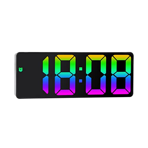 HASTHIP Digital Alarm Clock For Kids, Colorful Alarm Clock With Temperature, Date Displaying, Brightness Adjustment, Usb Charging, Led Color Screen Alarm Clock For Bedroom, Living Room (A), Digital HASTHIP Digital Alarm Clock For Kids, Colorful Alarm Clock With Temperature, Date Displaying, Brightness Adjustment, Usb Charging, Led Color Screen Alarm Clock For Bedroom, Living Room (A), Digital